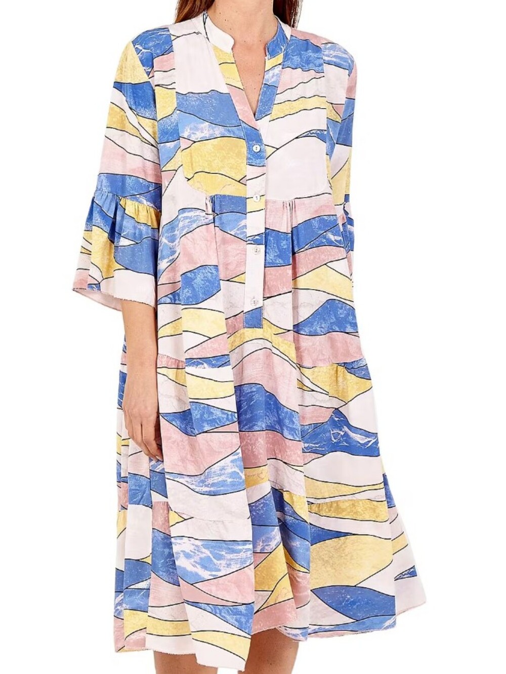 Misumi One Size Italy Art To Wear Dress Midi Artsy Festival Boho Teacher Western